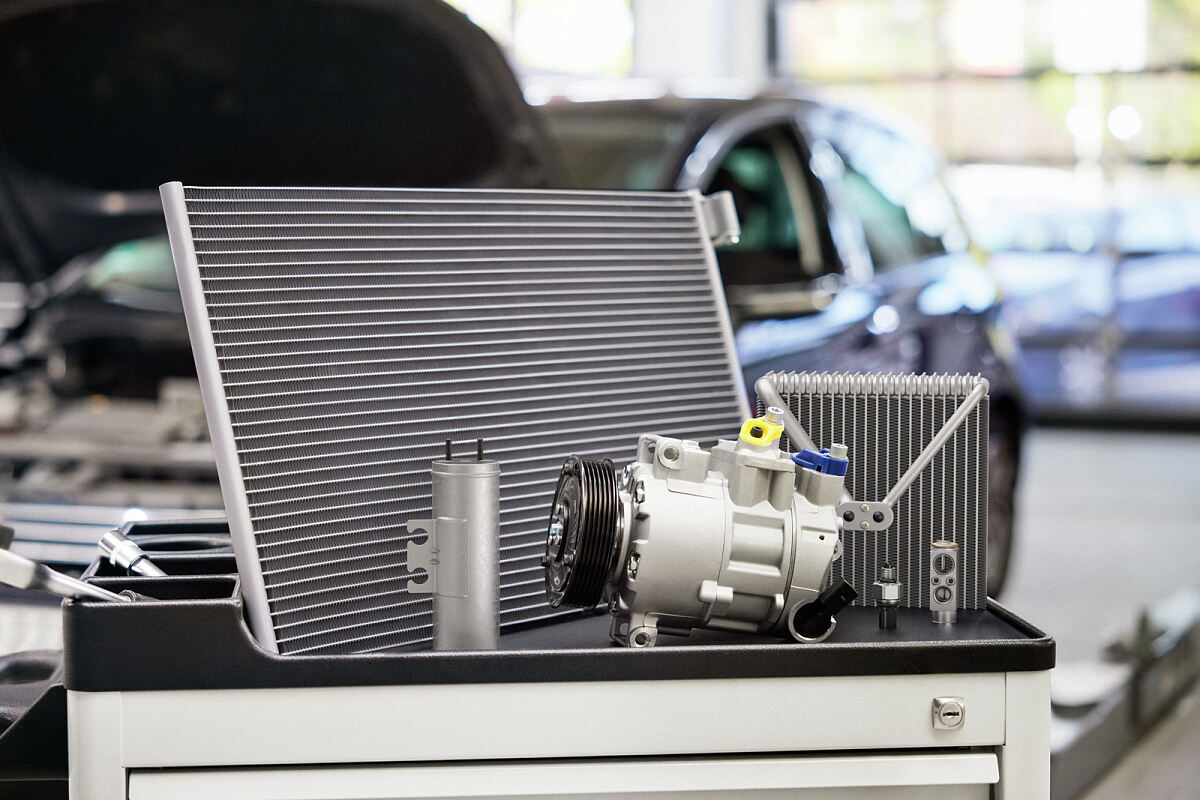 Klimaanlagenkomponenten, einschließlich Drucksensor