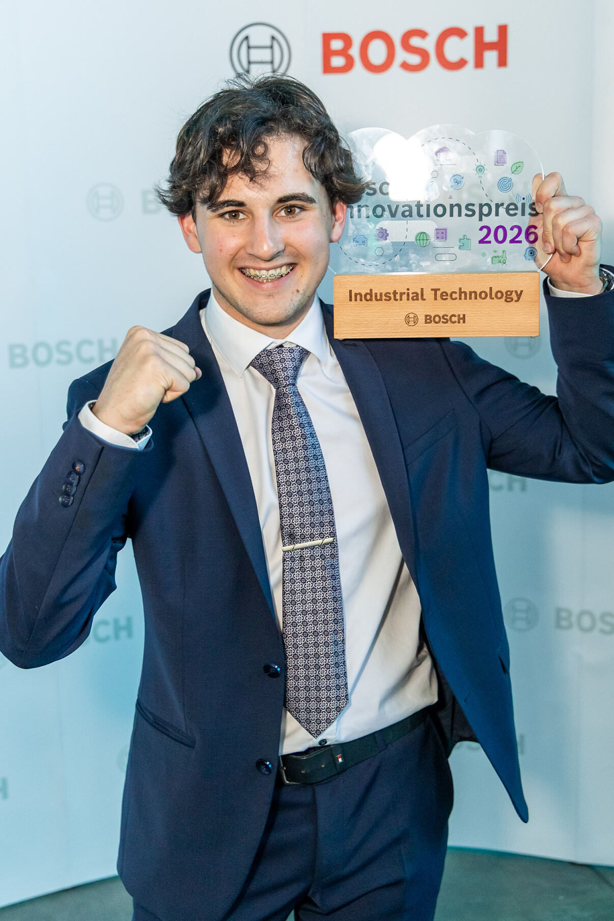 Moritz Hajek von der HTL Braunau sicherte sich den Sieg in der Kategorie „Industrial Technology“. 