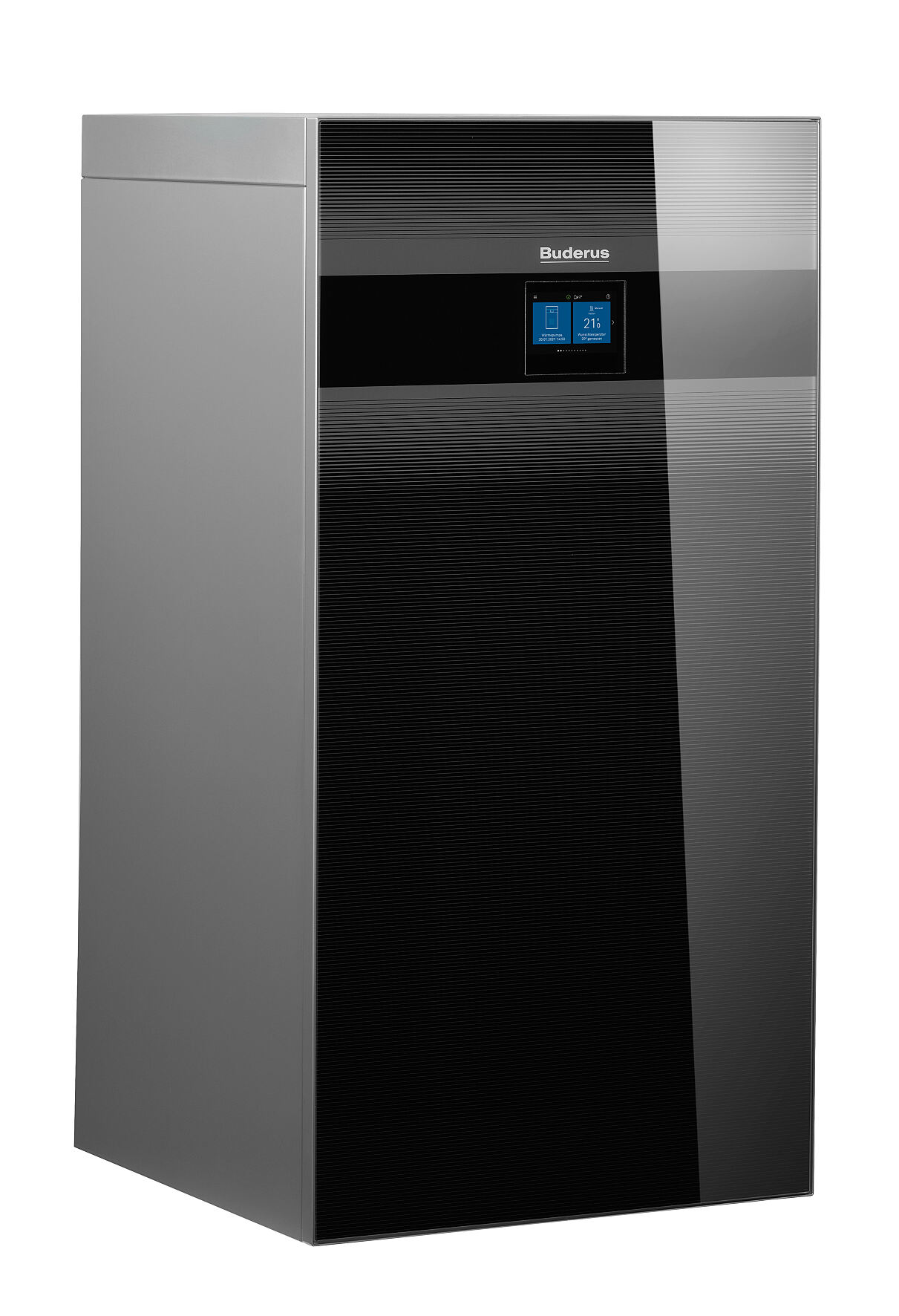 Die Logatherm WSW186i der neuen Generation erreicht bis zu 75 °C Vorlauftemperatur. Bei der Tower-Ausführung Logatherm WSW186i(T) ist zusätzlich ein 180-Liter Warmwasserspeicher integriert. 