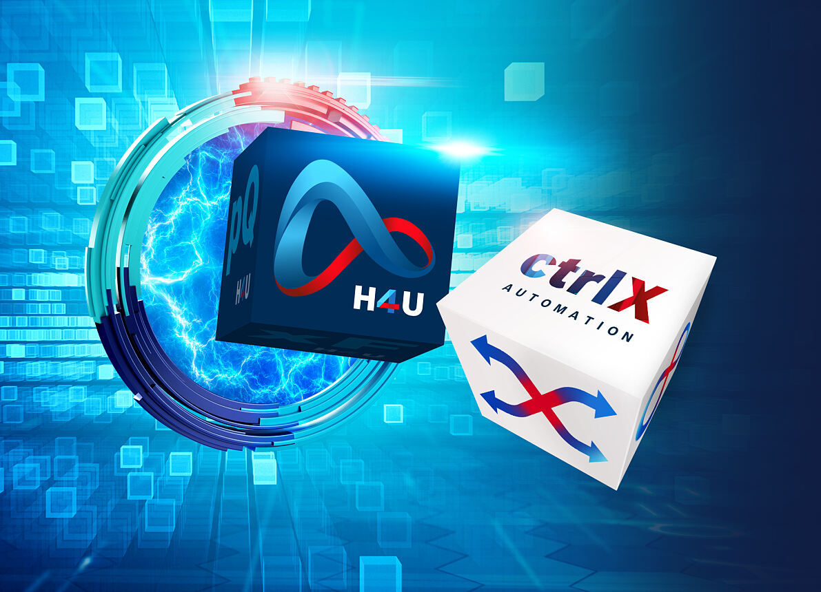 Hydraulikfunktionen lassen sich durch die Software-Plattform H4U flexibel gestalten und direkt in bestehende Automationsumgebungen einbinden – so auch in ctrlX AUTOMATION. (Bildquelle: Bosch Rexroth AG)