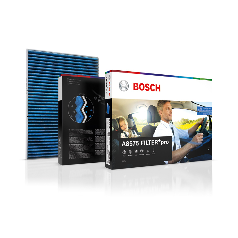 Mit dem weiterentwickelten Innenraumfilter FILTER+pro löst Bosch im Laufe dieses Jahres den bewährten FILTER+ ab. 