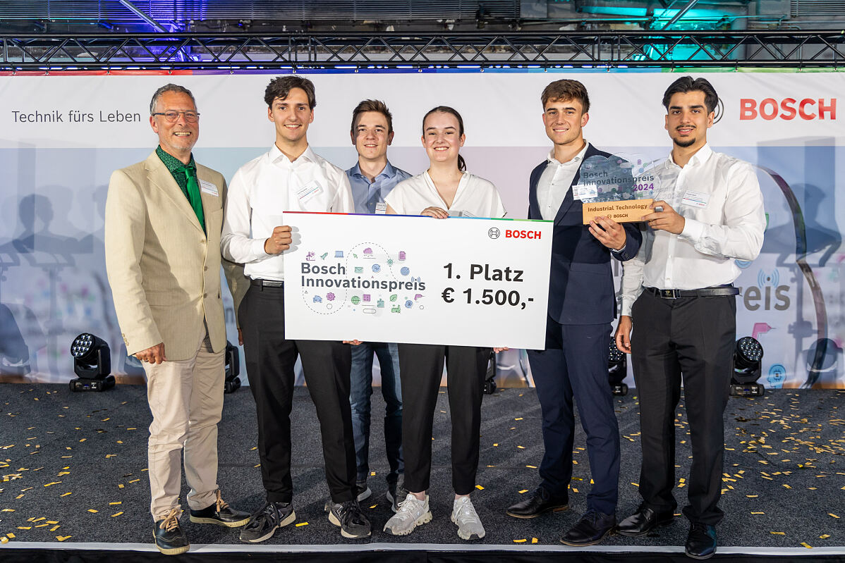 TGM Wien gewinnt Bosch Innovationspreis 2024 in der Kategorie Industrial Technology