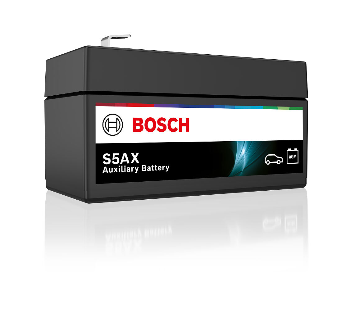 Bosch S5 AX Auxiliary-Batterie: Entwickelt für moderne Pkw mit dualen Batteriesystemen, um den gestiegenen Energiebedarf zuverlässig zu decken