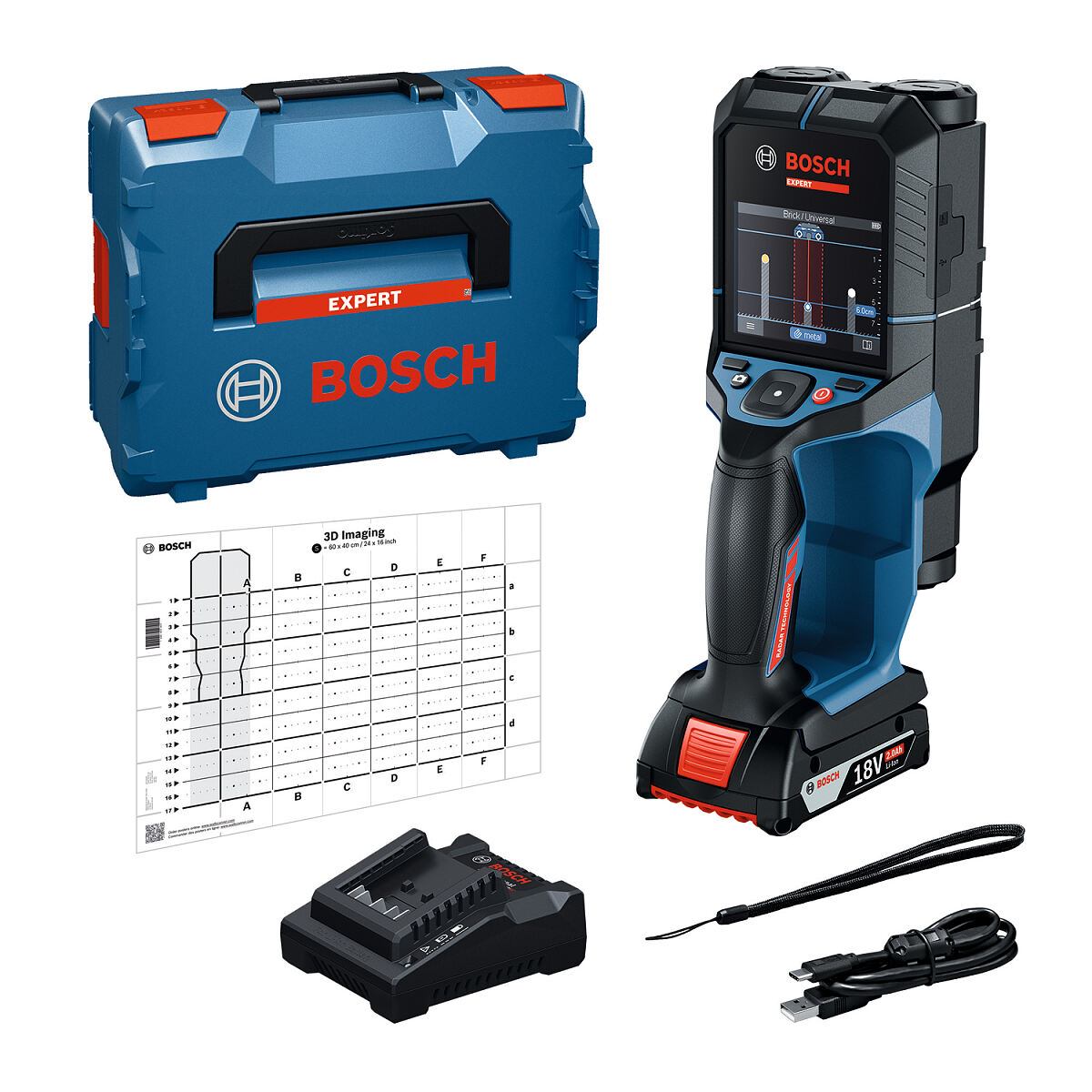 EXPERT D-tect18V-200-17C: Wandscanner mit KI-gestützter Radartechnologie