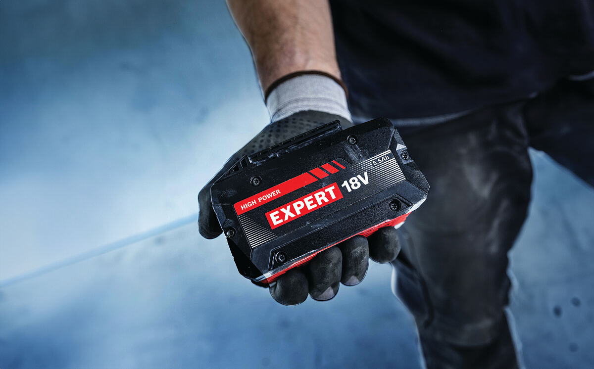 Die Expert 18V Akkus heben das Leistungsniveau auf die nächste Stufe
