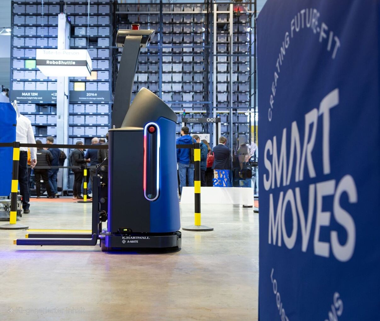 Bosch Rexroth und SYNAOS haben im Rahmen ihrer partnerschaftlichen Zusammenarbeit den autonomen mobilen Roboter A-MATE® Lite von K.Hartwall in die SYNAOS Intralogistics Platform integriert.