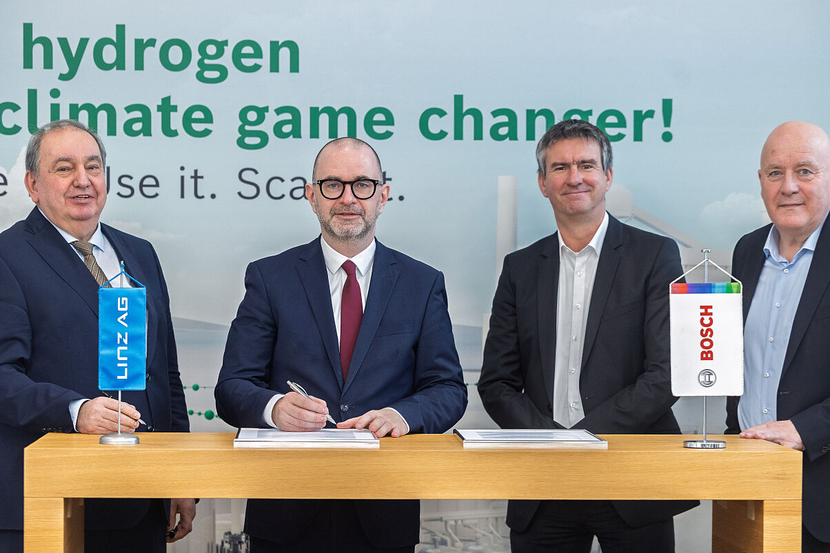 Bosch und die LINZ AG beschleunigen den Weg zur Wasserstoff-Wirtschaft in Linz: Am 16. Januar 2026 unterzeichneten beide Unternehmen eine Absichtserklärung zur gemeinsamen Erforschung und Entwicklung innovativer Wasserstoff-Lösungen. 